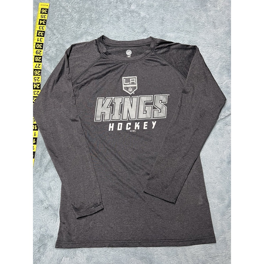 NHL LA Kings T Shirt‎ Men's M Long Sleeves Hockey Casual Black